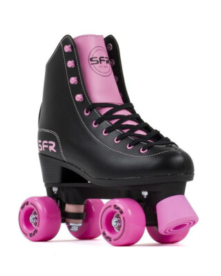 SFR Figure Quad Skates Schwarz Rosa Rollschuhe 