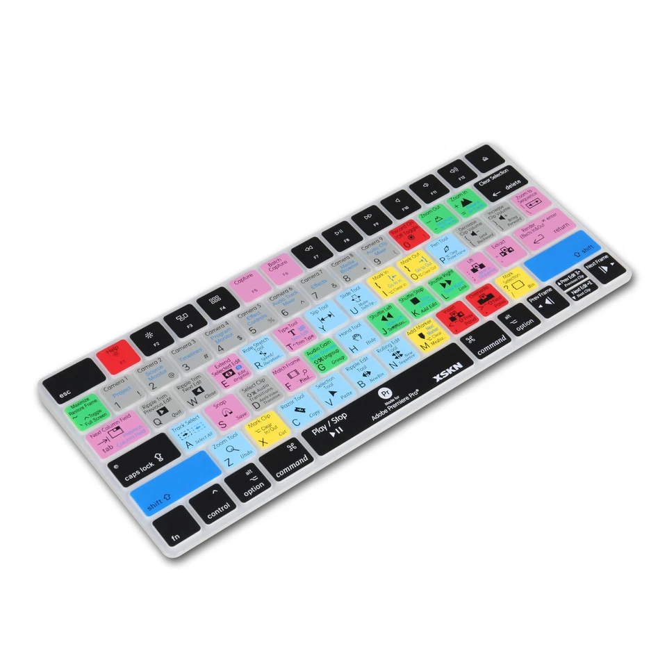 XSKN Premiere Pro Shortcuts Keyboard Cover for Apple Magic Keyboard A1644 US/EU - Image 2 of 4
