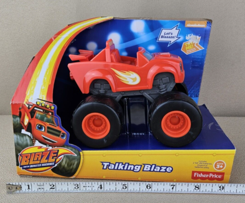 TALKING BLAZE Fisher-Price Nickelodeon Blaze & Monster Machines HTF PKGDSTRSS - Picture 12 of 12