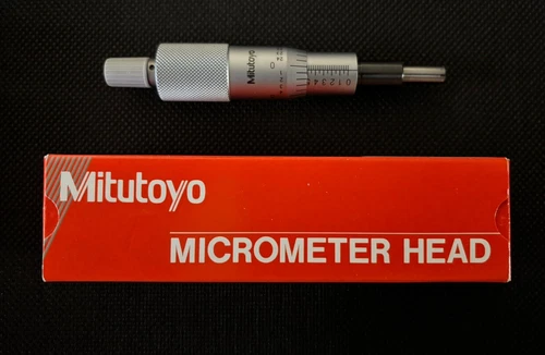 New! Mitutoyo 150-208 Micrometer Head 0-1” Plain Flat Spindle