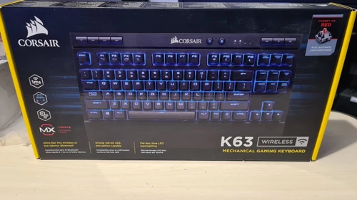 Corsair K63 Wireless Mechanical Gaming Keyboard Black With free cover