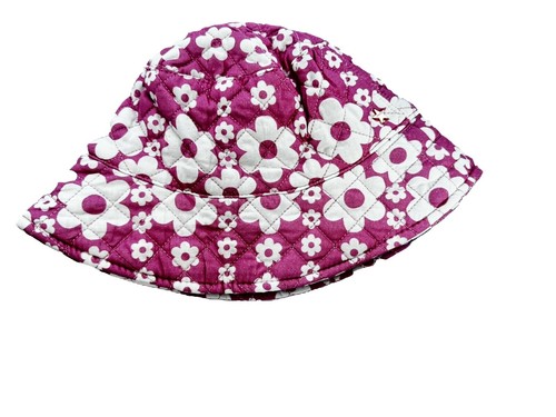 7402 Cotton Sun Hat - Organic Summer Bucket Reversible Chemo Cap Foldable CHARM Reversible Organic Cotton Sun Hat, Elastic Black  main image 2