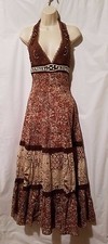 _REGULAR PRICE 98.00 BROWN WOMAN DRESS BY YANK SIZE S.