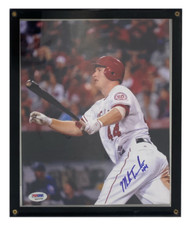 Mark Trumbo Autographed Angels Signature Framed 8 x 10 Photo PSA/DNA