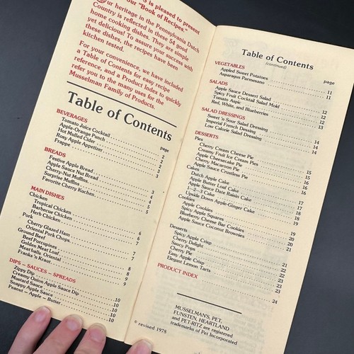 Vintage Cookbook Musselmans Book of Recipes 1978 Booklet Pamphlet Advertisement - Picture 5 of 8