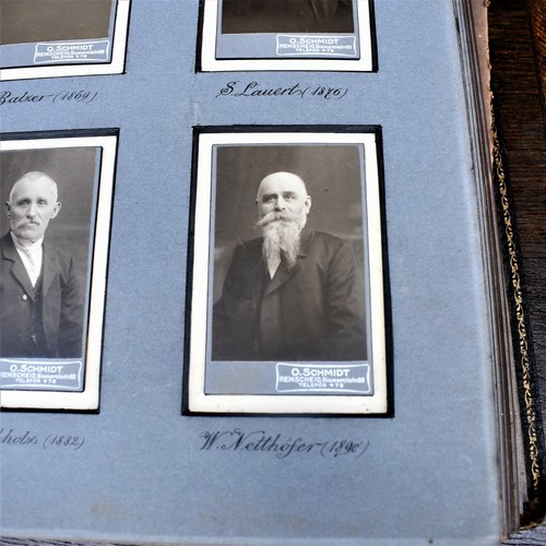 Antik selten 1914 Max Franke Mannesmann Metall Comp. Deutschland Leder Fotoalbum - Bild 9 von 12