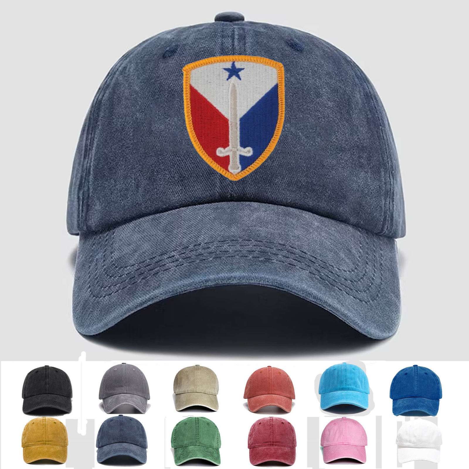 Custom Embroidered Hat 407th Support Brigade, Veteran Cap, Trucker Hat, Gift