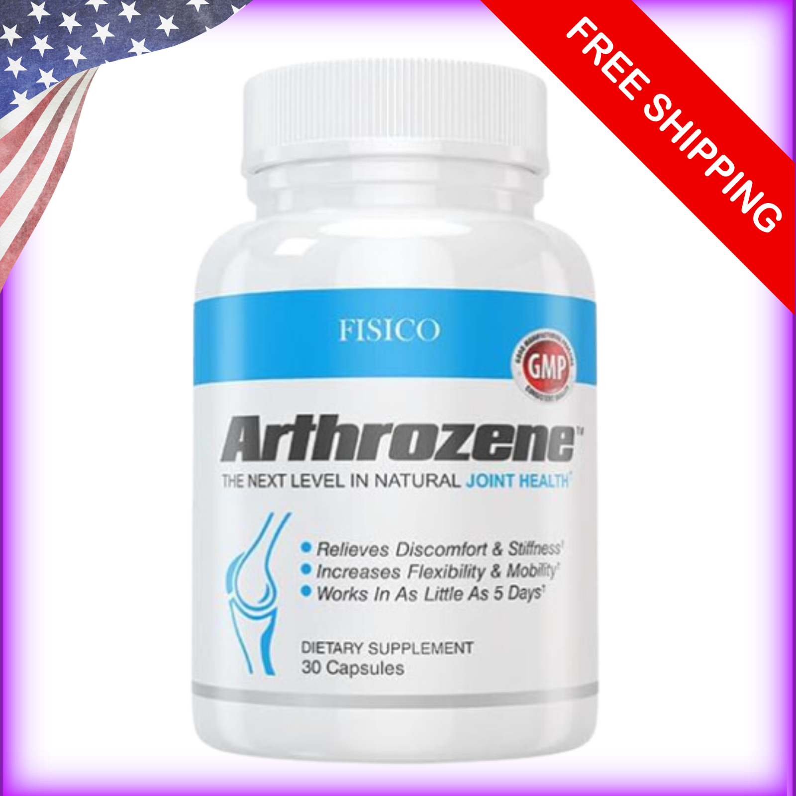 FISICO Arthrozene Joint Health Supplement Natural Relief for Joint Pain Mobility