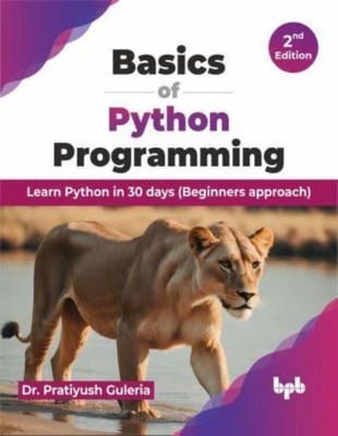  Basics of Python Programming by Pratiyush Guleria 9789355516404 NEW 