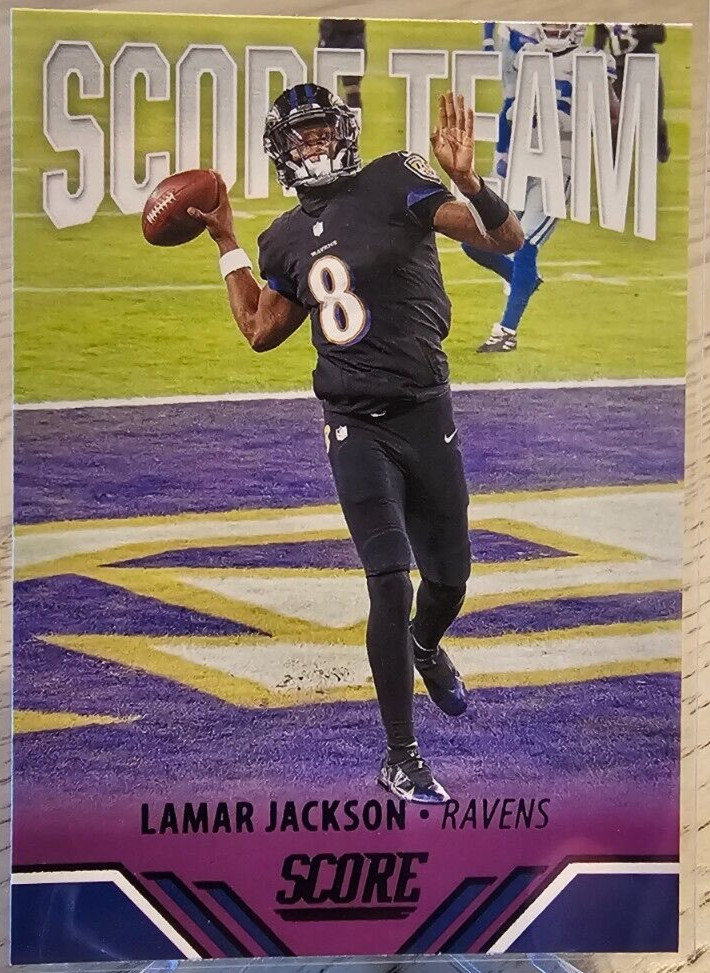 2021 Score #ST2 Lamar Jackson Score Team Purple Baltimore Ravens