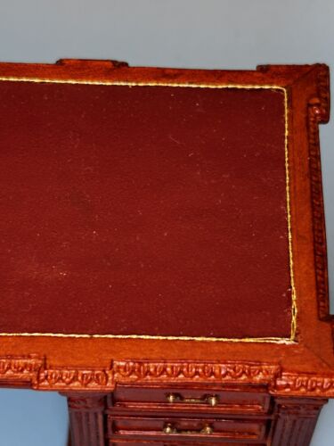 Bespaq 1:12 Fine Miniature Dollhouse Gallery Library Office Desk Chair Leather - Bild 11 von 12