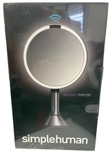 Simplehuman Tabletop 8" Round Sensor Mirror Touch-Control Brightness 5X