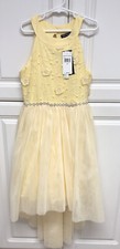 Nwt Sequin Hearts Girls For Macy  s Girls Yellow Dress 10