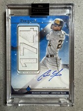 2023 Topps Luminaries Christian Yelich Home Run Kings Game Used Jersey Auto 5/10