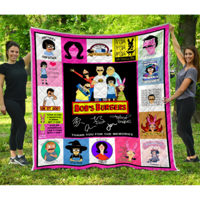 Bob's Burger Quilts, Bob's Burger Quilt Blanket Super Soft Comfy Warm Plush