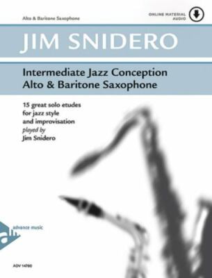 Intermediate Jazz Conception - Alto & Baritone Sax : 15 Great Solo Etudes, Pa...