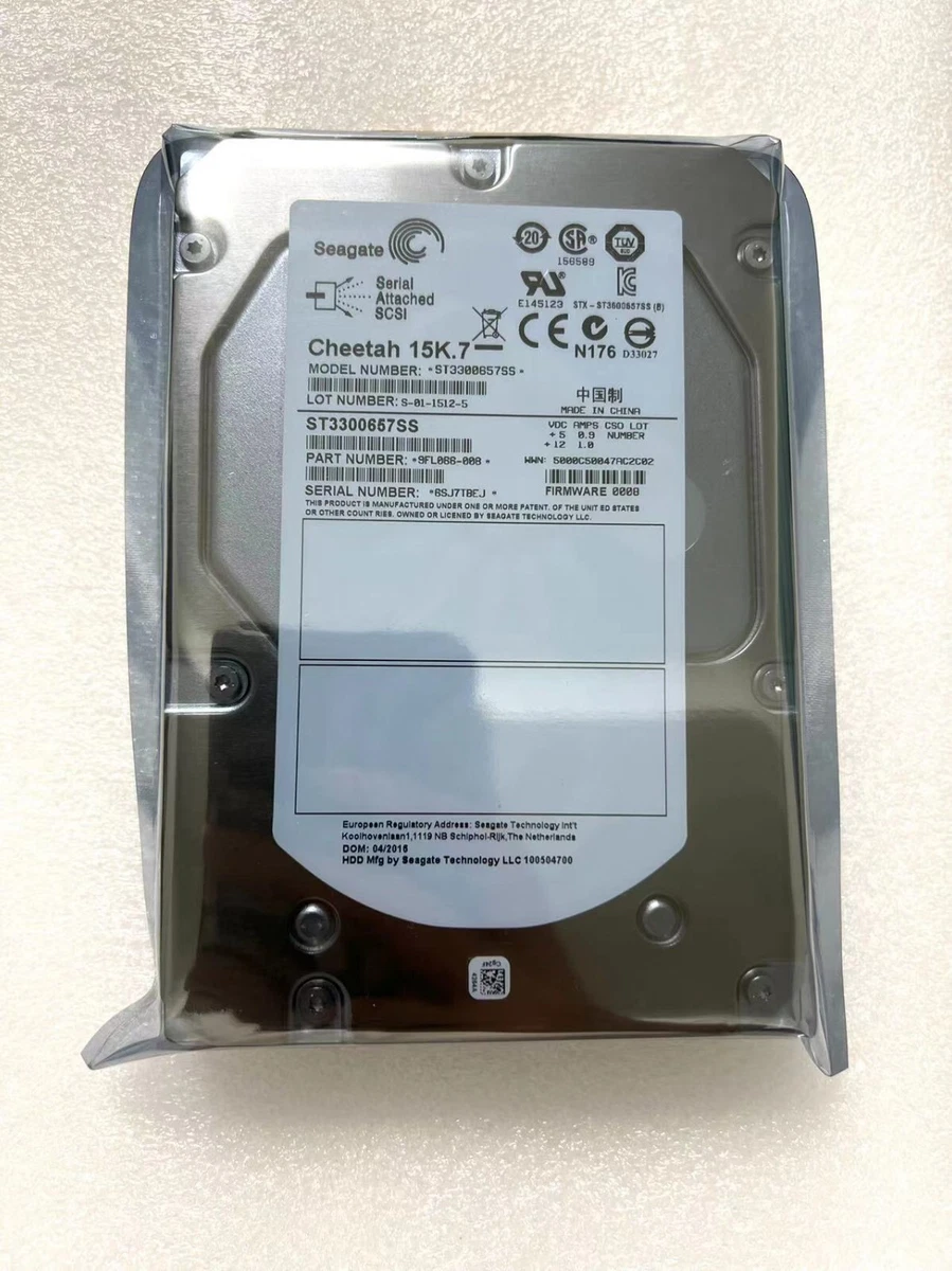 Seagate 3.5 in Form Factor SAS Internal Hard Disk Drives 300 GB
