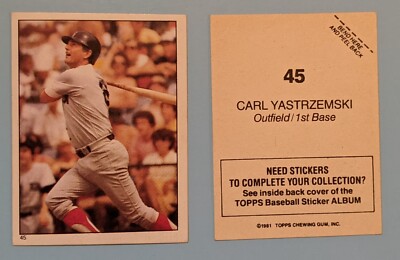 U Pick from 25 different Carl Yastrzemski items
