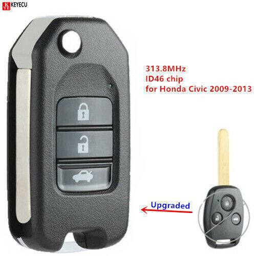 2009-2013 Honda Civic Upgraded Remote Car Key Fob 313.8MHz | China