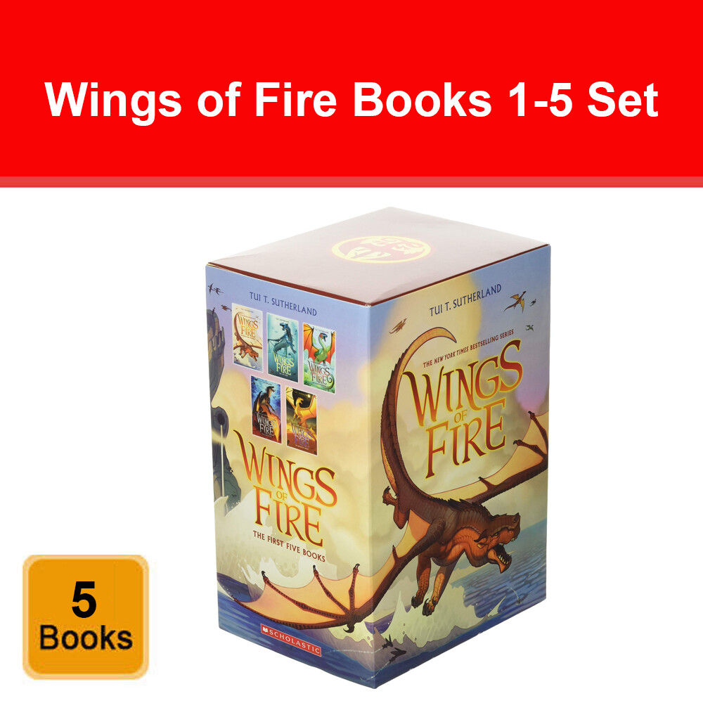 Wings of Fire Series 1-5 Books Collection Box Set by Tui T Sutherland Pack NEW