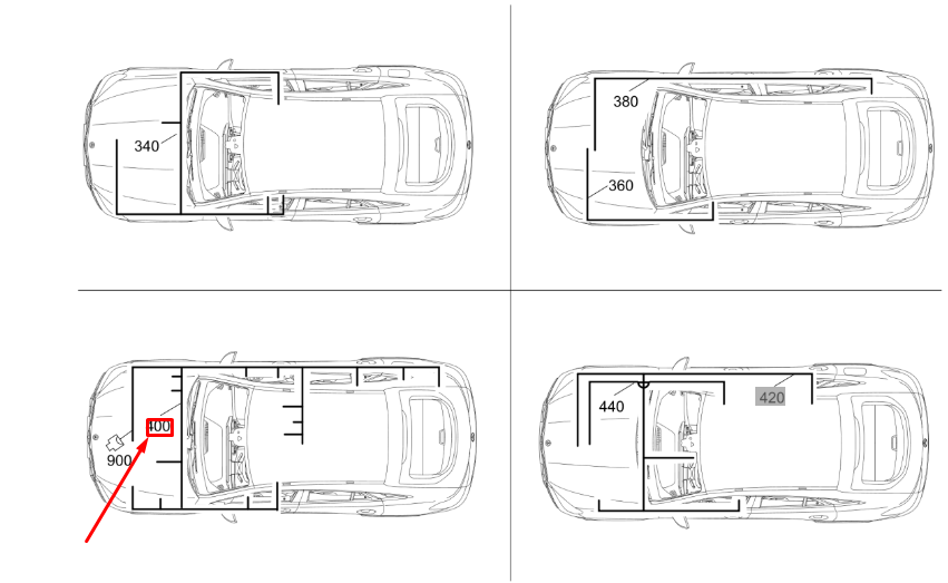 MERCEDES-BENZ GLE W167 FlexRay Wiring Harness LHD A1675405508