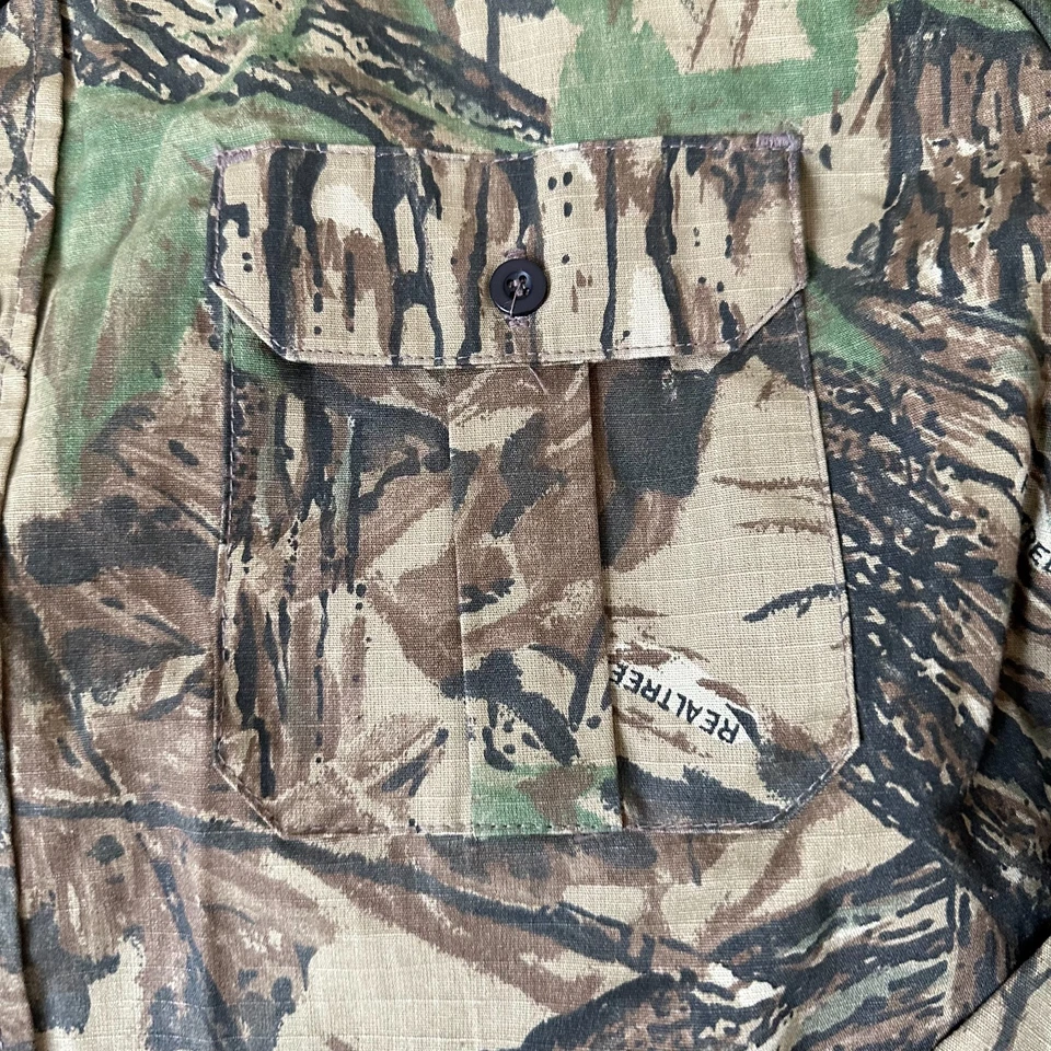 Vintage Walls Shirt Mens Extra Large XL Brown Camouflage USA Hunting Realtree - Image 3 of 4
