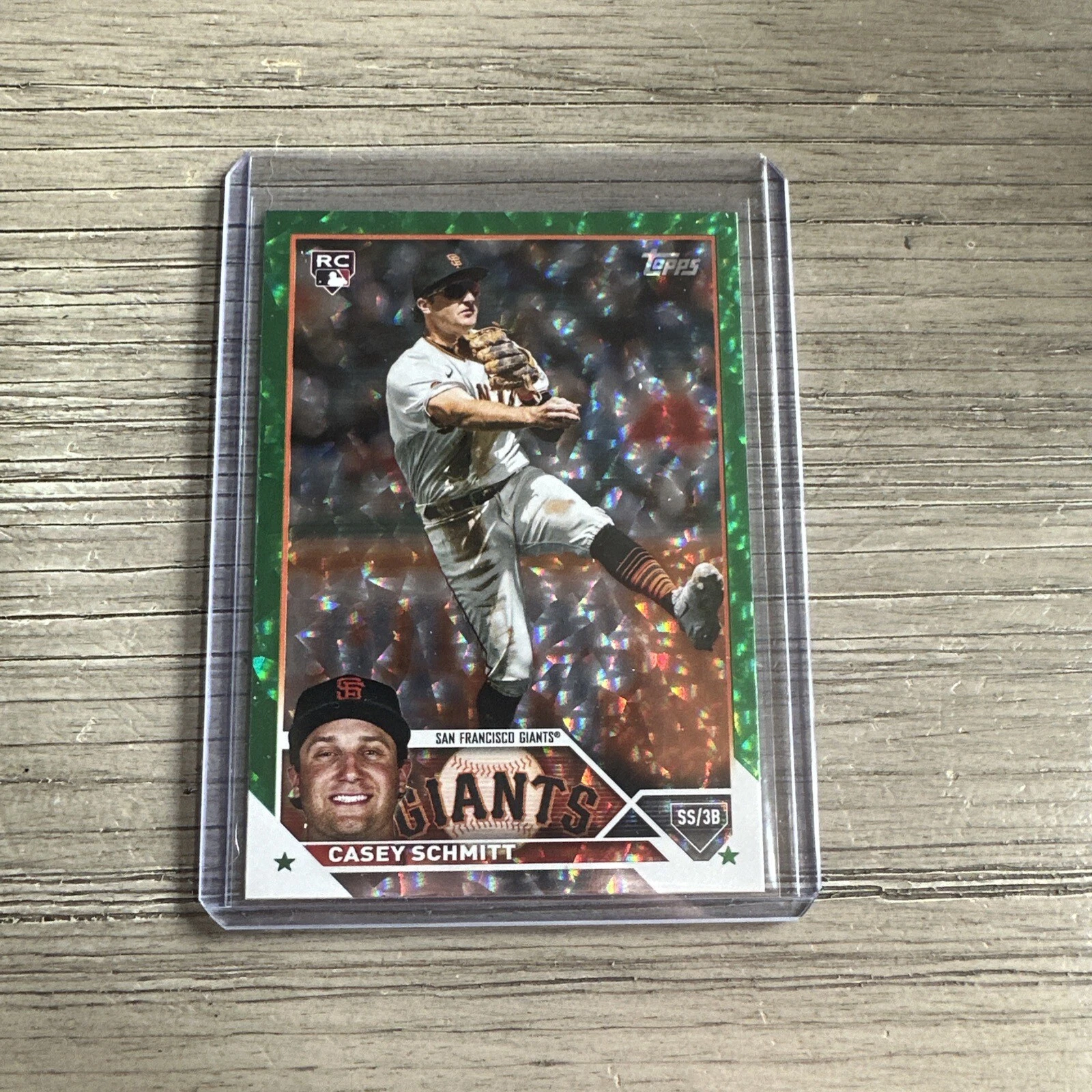 Casey Schmitt RC 2023 Topps Update Series Green Foil 26/499 #US133 Rookie Giants