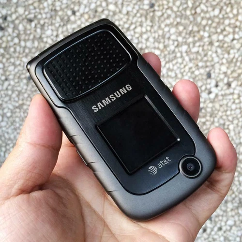 Teléfono Original Samsung RugbyII A847 3G 70MB Desbloqueado Clásico Abatible Negro Caja Abierta - Imagen 8 de 9