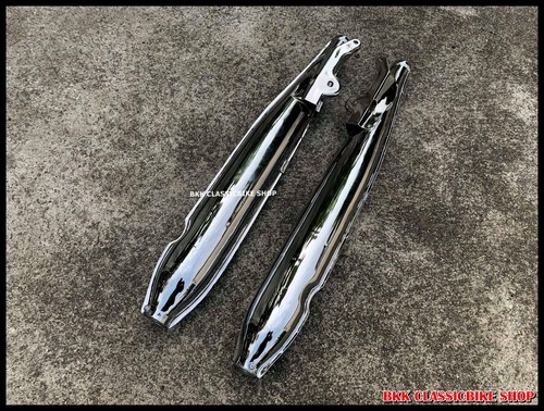 HONDA Benly 125 150 C95 CA95 C92 CA92 EXHAUST MUFFLER 1PAIR // Replica Japan - Picture 10 of 12