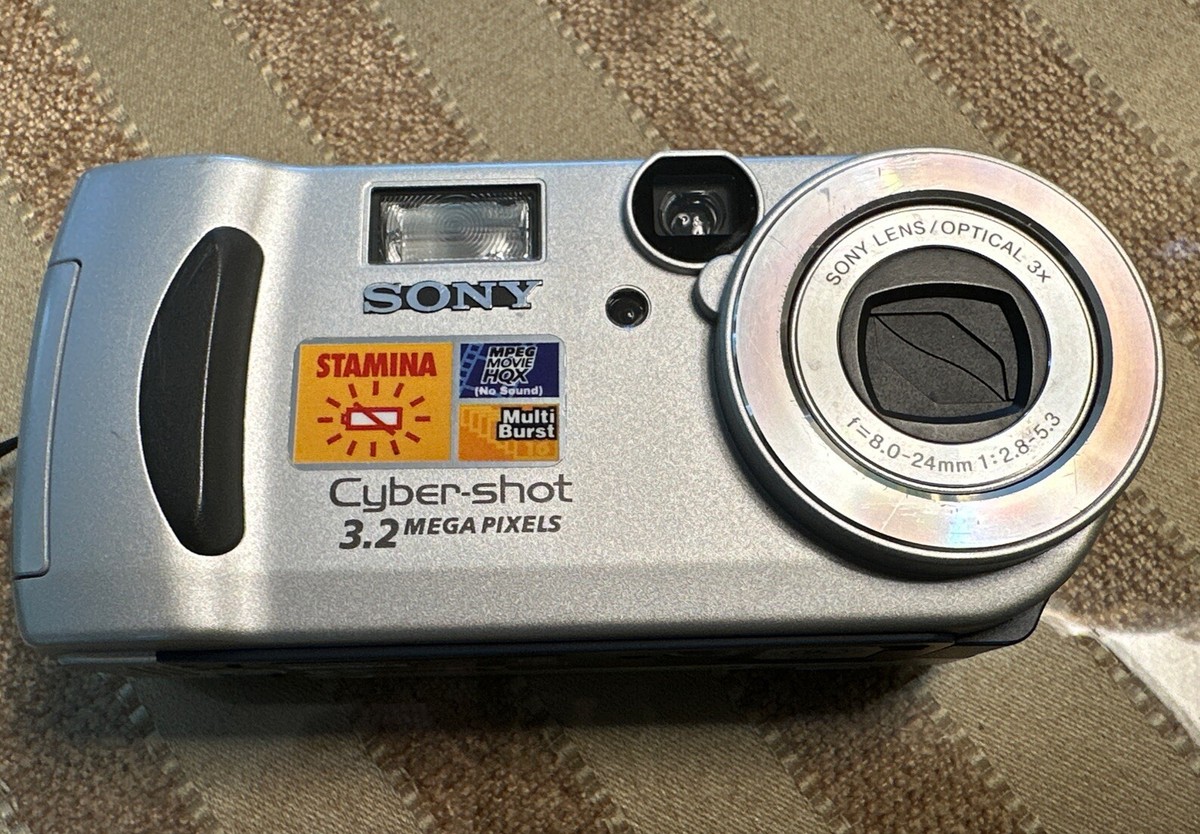 Sony Cyber-Shot DSC-P71 3.2MP 6x Digital Camera - Silver, Tested