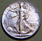 1946 United States Silver Walking Liberty Half Dollar - UNC. Gem Lot 270