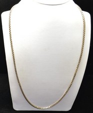 Sterling Silver Thick Box Chain Necklace 20.0" FMA697
