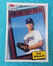 Topps 1994 (1993 Draft Pick) Baseball Dax Winslett #755 - Los Angeles Dodgers 