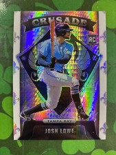 2022 Panini Chronicles Josh Lowe Crusade Silver Hyper Rookie #/299 #8 Tampa Bay