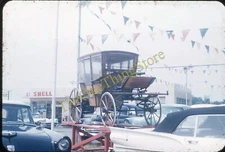 Shell Gas Station Oxon Hill Coach Wagon Eastover Maryland 1950s 35mm Slide Cars