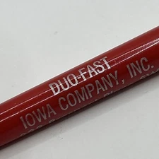 VTG Ballpoint Pen Duo-Fast Iowa Company Inc. Cedar Rapids IA