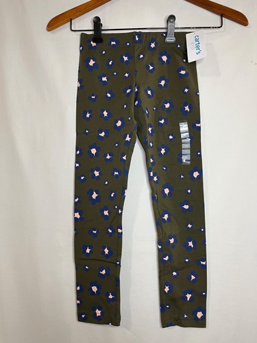 NWT Carter's Green Floral Leggings Flower Girls Many sizes - Picture 3 of 3
