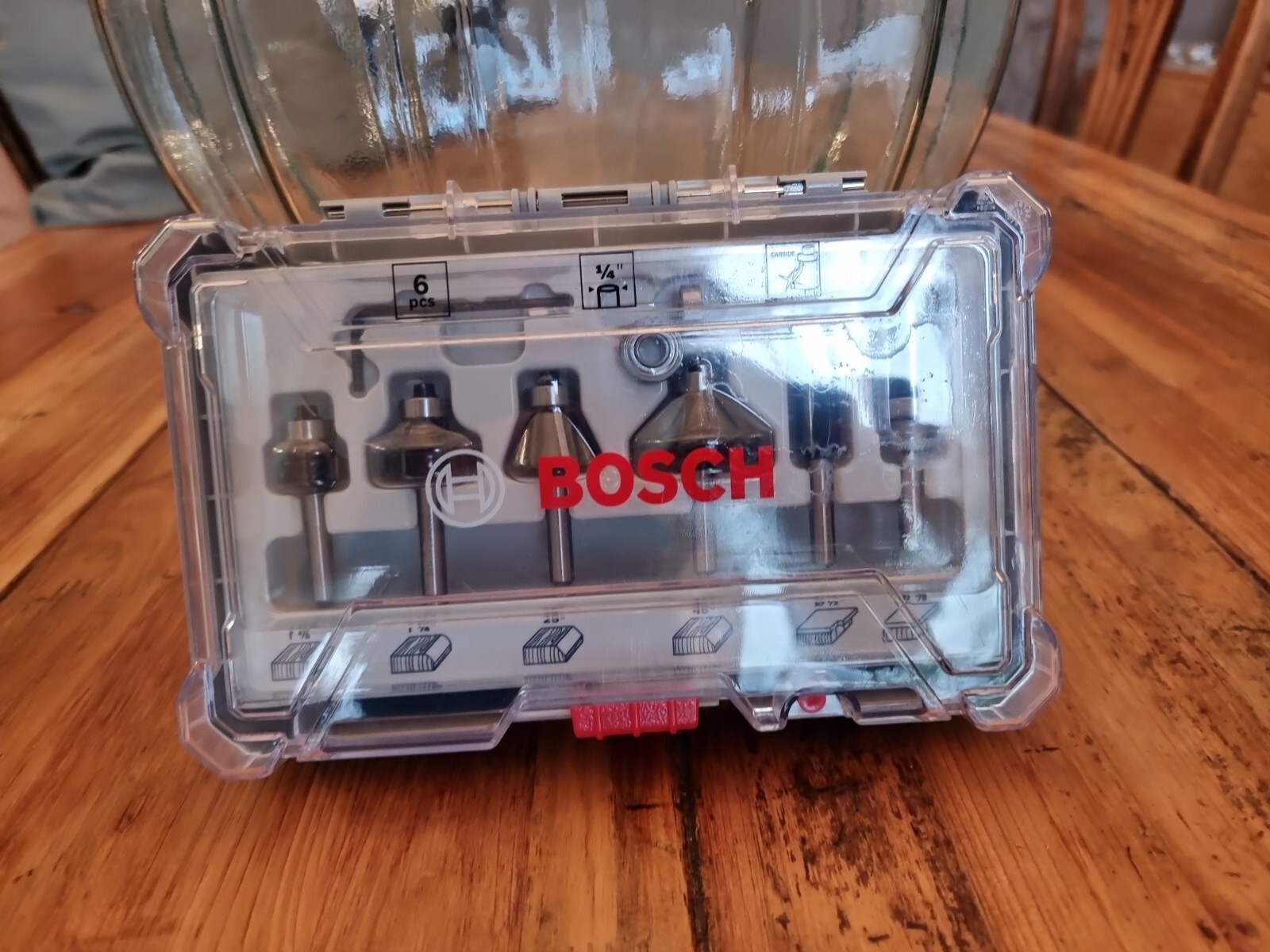 Bosch 6Piece 1/4" Shank Trim & Edging Router Bit Set 2607017470