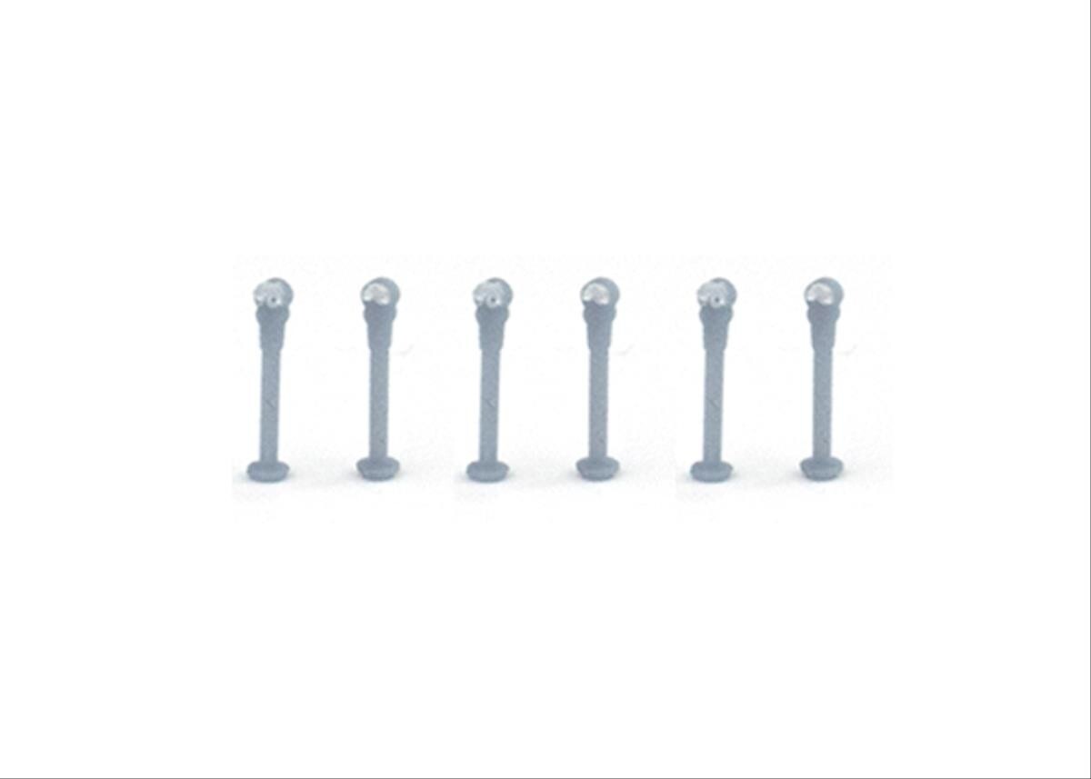 Gaugemaster GMKD88 Parking Meters 6pc Model Railway N Gauge Pre-Built