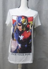 Image of Doe "Pick Your Side" Juniors' Marvel The Avengers Boyfriend Tee, M