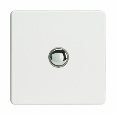 Varilight XDQP1S schraubenlos Premium weiß 1 Gang 6A 1 oder 2 Wege Impulsschalter