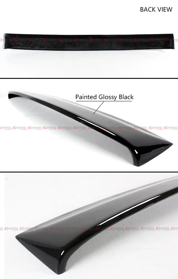 Alerón de techo ventana trasera pintado negro brillante para Nissan 350Z Z33 JDM 2003-2008 Foto 3 de 4