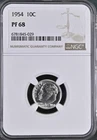 1954 Proof Roosevelt 10¢ NGC PF 68