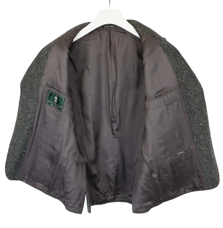 Austin Reed Langley3 JKT Blazer Hombre (GB) 36 Pura Lana Virgen Espiguilla - Imagen 4 de 4