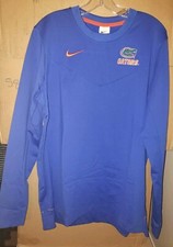 NIKE UF FLORIDA GATORS COACHES PULLOVER LONG SLEEVE MEN'S S  M NEW