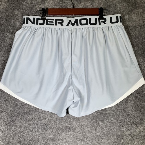 Pantalones Cortos Under Armour Para Mujer 1X Atléticos Play Up 2.0 Sueltos Gris NUEVO - Imagen 3 de 11