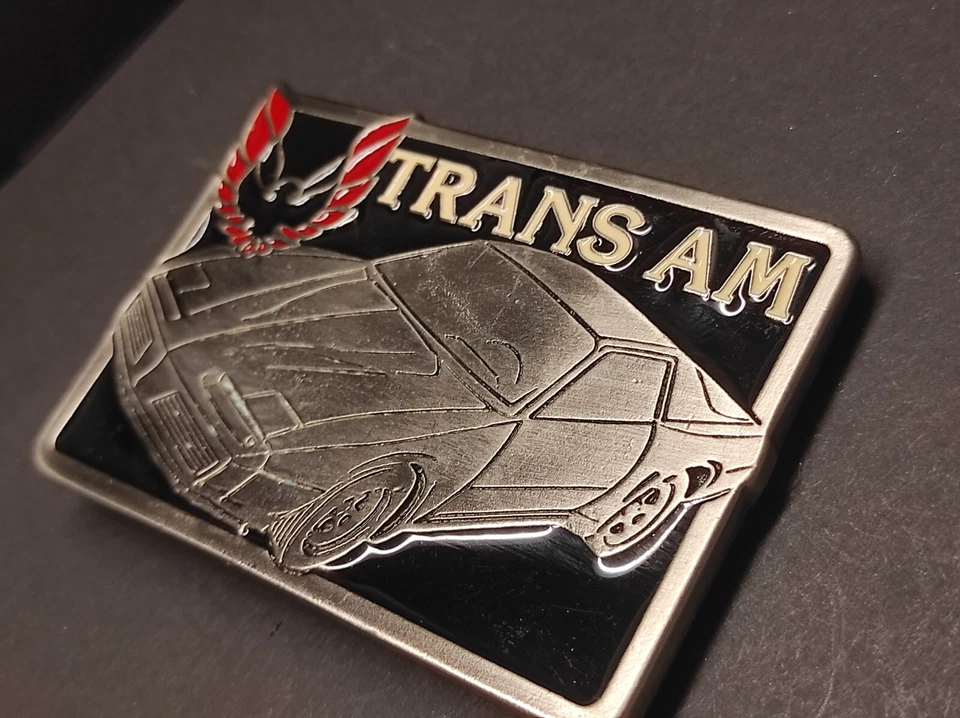 Buckle/Belt Buckle US CAR Pontiac Trans Am (Vintage Circa 70s/80s) Pewter - Image 3 of 4