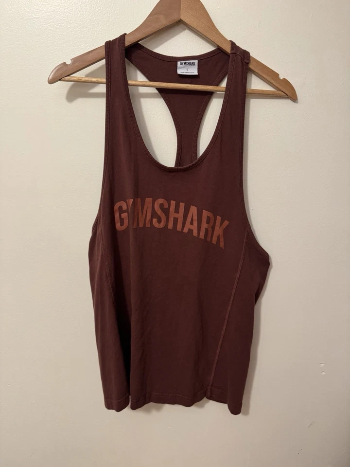 Cuerda eléctrica Gymshark para hombre en marrón cereza talla grande Foto 3 de 4