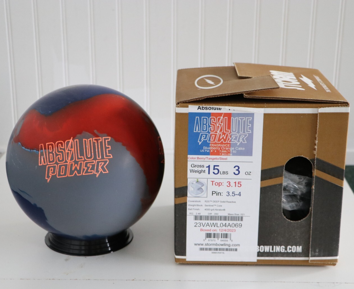 Storm Absolute Power Bowling Ball 15lb NIB | Solid Reactive