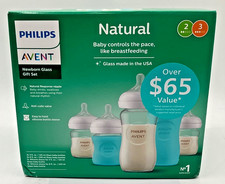 Philips Avent Natural Newborn Glass Gift Set Baby Bottles 5 Pcs SCD858/01